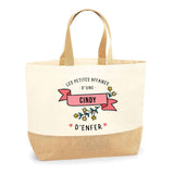 Sac Jute Fête des Mères Fêtes des Pères Mamie Papi Famille Idée Cadeau anniversaire Noël Travail Boulot Métier Départ Retraite Collègue Femme Homme