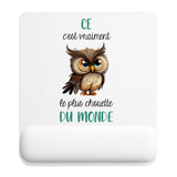 Tapis de souris ergonomique avec repose-poignet, accessoire bureau pour femme et homme, fête des pères, cadeau pas cher, idée cadeau fête des mères, secret santa, départ à la retraite, télétravail et gaming