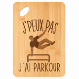 Planche bambou gravée personnalisée femme homme idée cadeau Fête des Mères Fête des Pères apéro papa maman prénom cuisine plateau fromage