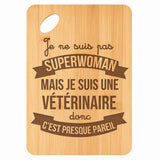 Planche bambou gravée personnalisée femme idée cadeau Fête des Mères apéro 30×20 prénom cuisine plateau fromage anniversaire noel maman mamie