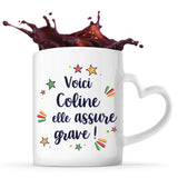 Mug personnalisé, idée cadeau pour maman, femme collègue saint valentin Noël, anniversaire, fête des mères Secret Santa