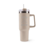Mug isotherme Beige Méditation Renard J'peux pas