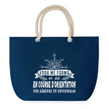 Sac de plage Bleu anse corde Course d'Orientation Légende Humour Geek
