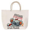 Sac Fête des Mères Mamie Famille Idée Cadeau anniversaire Noël Travail Boulot Métier Départ Retraite Collègue Femme cabas shopping plage