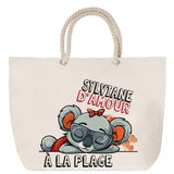 Sac Fête des Mères Mamie Famille Idée Cadeau anniversaire Noël Travail Boulot Métier Départ Retraite Collègue Femme cabas shopping plage