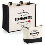 Cabas femme sac plage ou shopping tote bag pochette trousse Idée cadeau original pour anniversaire Noël travail départ retraite collègue famille fete des mères maman mamie