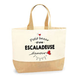 Sac Jute Fête des Mères Fêtes des Pères Mamie Papi Famille Idée Cadeau anniversaire Noël Travail Boulot Métier Départ Retraite Collègue Femme Homme