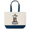 Sac de shopping bleu Lino Panda Grain