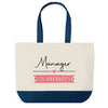 Sac de shopping bleu Manager en Vacances