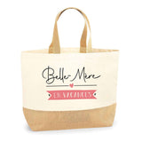 Sac Jute Fête des Mères Fêtes des Pères Mamie Papi Famille Idée Cadeau anniversaire Noël Travail Boulot Métier Départ Retraite Collègue Femme Homme