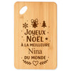 Planche à découper cadeau Noël famille amis papa maman mamie papi, idée cadeau apéro et cuisine, Secret Santa