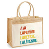 Sac Fête des Mères Mamie MAman Soeur Femme Famille Idée Cadeau anniversaire Noël Travail Boulot Métier Départ Retraite Collègue Femme cabas shopping plage
