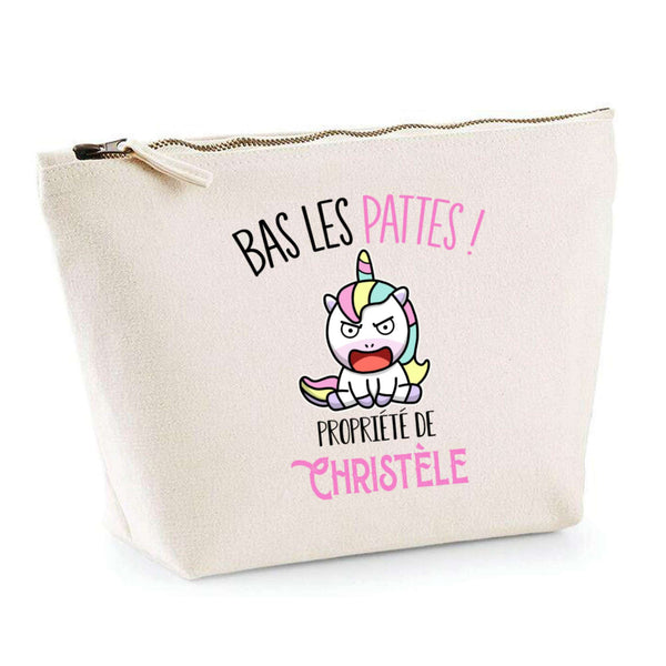 Trousse pochette de rangement maquillage Fête des Mères Mamie Famille Idée Cadeau anniversaire Noël Travail Boulot Métier Départ Retraite Collègue Femme