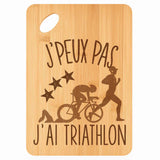 Planche bambou gravée personnalisée femme homme idée cadeau Fête des Mères Fête des Pères apéro papa maman prénom cuisine plateau fromage
