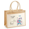 Sac Fête des Mères Mamie MAman Soeur Femme Famille Idée Cadeau anniversaire Noël Travail Boulot Métier Départ Retraite Collègue Femme cabas shopping plage