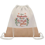 Sac Fête des Mères Mamie Famille Idée Cadeau anniversaire Noël Travail Boulot Métier Départ Retraite Collègue Femme cabas shopping plage