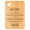 Planche bambou gravée personnalisée femme idée cadeau Fête des Mères apéro 30×20 prénom cuisine plateau fromage anniversaire noel maman mamie