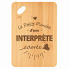 Planche bambou gravée personnalisée femme idée cadeau Fête des Mères apéro 30×20 prénom cuisine plateau fromage anniversaire noel maman mamie