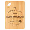 Planche bambou gravée personnalisée femme idée cadeau Fête des Mères apéro 30×20 prénom cuisine plateau fromage anniversaire noel maman mamie