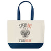 Sac de shopping bleu J'peux pas Signe Bélier