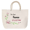 Sac Fête des Mères Mamie Famille Idée Cadeau anniversaire Noël Travail Boulot Métier Départ Retraite Collègue Femme cabas shopping plage