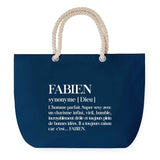 Sac de plage Bleu anse corde Fabien Définition Homme