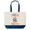 Sac de shopping bleu J'peux pas Signe Scorpion