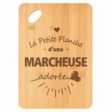 Planche bambou gravée personnalisée femme idée cadeau Fête des Mères apéro 30×20 prénom cuisine plateau fromage anniversaire noel maman mamie