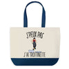 Sac de shopping bleu J'peux pas Trottinette