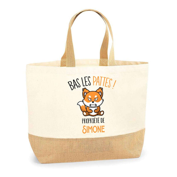 Sac Jute Fête des Mères Fêtes des Pères Mamie Papi Famille Idée Cadeau anniversaire Noël Travail Boulot Métier Départ Retraite Collègue Femme Homme