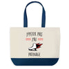 Sac de shopping bleu J'peux pas Patinage 2