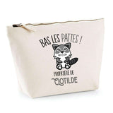 Trousse pochette de rangement maquillage Fête des Mères Mamie Famille Idée Cadeau anniversaire Noël Travail Boulot Métier Départ Retraite Collègue Femme