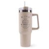 Mug isotherme Jade Liste des enfants sages Beige