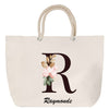 Sac Fête des Mères Mamie Famille Idée Cadeau anniversaire Noël Travail Boulot Métier Départ Retraite Collègue Femme cabas shopping plage