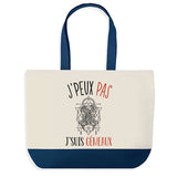 Sac de shopping bleu J'peux pas Signe Gémeaux