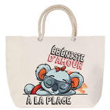 Sac Fête des Mères Mamie Famille Idée Cadeau anniversaire Noël Travail Boulot Métier Départ Retraite Collègue Femme cabas shopping plage