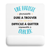 Tapis de souris ergonomique avec repose-poignet, accessoire bureau pour femme et homme, fête des pères, cadeau pas cher, idée cadeau fête des mères, secret santa, départ à la retraite, télétravail et gaming