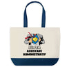 Sac de shopping bleu Super Assistant Administratif