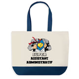 Sac de shopping bleu Super Assistant Administratif