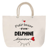 Sac Fête des Mères Mamie Famille Idée Cadeau anniversaire Noël Travail Boulot Métier Départ Retraite Collègue Femme cabas shopping plage