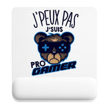 Tapis de souris ergonomique avec repose-poignet, accessoire bureau pour femme et homme, fête des pères, cadeau pas cher, idée cadeau fête des mères, secret santa, départ à la retraite, télétravail et gaming