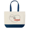 Sac de shopping bleu Puce Irremplaçable