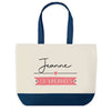 Sac de shopping bleu Jeanne en Vacances