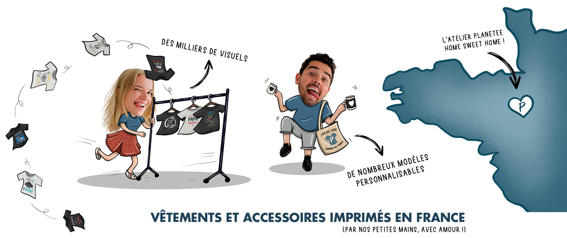 Planetee | T-shirts & Accessoires Personnalisés | Idée Cadeau Original