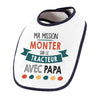 Bavoir bébé Ma mission Tracteur avec Papa - Planetee