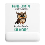 Tapis de souris ergonomique avec repose-poignet, accessoire bureau pour femme et homme, fête des pères, cadeau pas cher, idée cadeau fête des mères, secret santa, départ à la retraite, télétravail et gaming