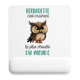 Tapis de souris ergonomique avec repose-poignet, accessoire bureau pour femme et homme, fête des pères, cadeau pas cher, idée cadeau fête des mères, secret santa, départ à la retraite, télétravail et gaming