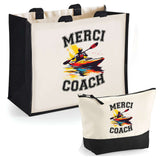 Cabas homme ou femme sac plage ou shopping tote bag pochette trousse Idée cadeau original pour anniversaire Noël travail départ retraite collègue famille fete des mères fetes des pères papa maman mamie papi