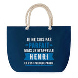Sac de plage Bleu anse corde Henri Parfait
