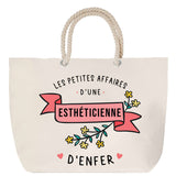 Sac Fête des Mères Mamie Famille Idée Cadeau anniversaire Noël Travail Boulot Métier Départ Retraite Collègue Femme cabas shopping plage